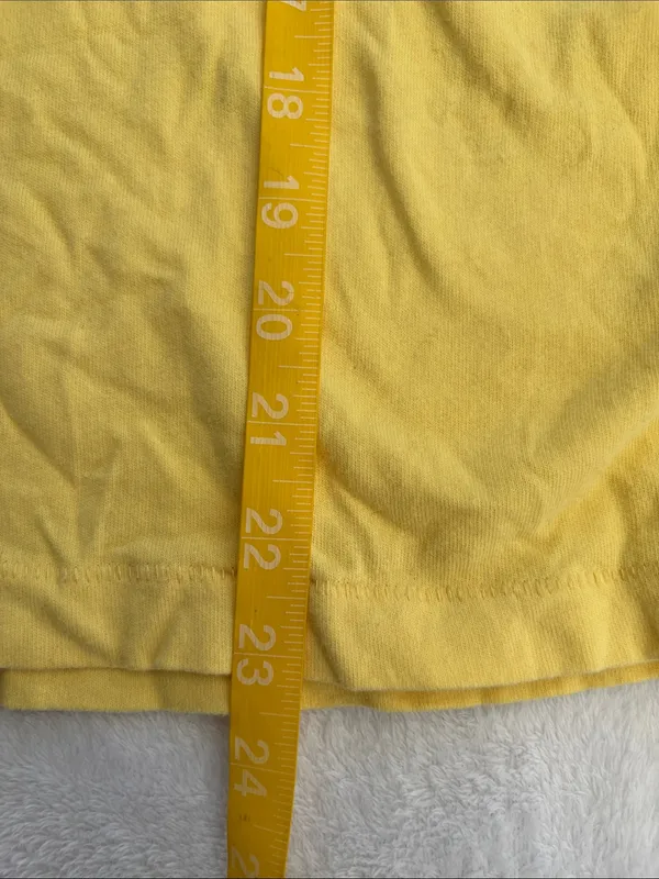 Abercrombie & Fitch size large Yellow baby Logo Tee flaw y2k preppy - Image 7
