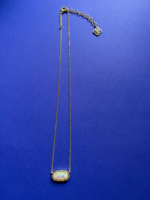 Kendra Scott Gold Necklace Pendant Elisa - Image 7