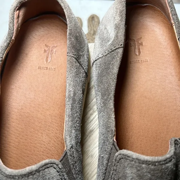 Frye Gemma Cap Suede Loafer 8 Fall Casual Leather Brown Tan Minimalist‎ - Image 3