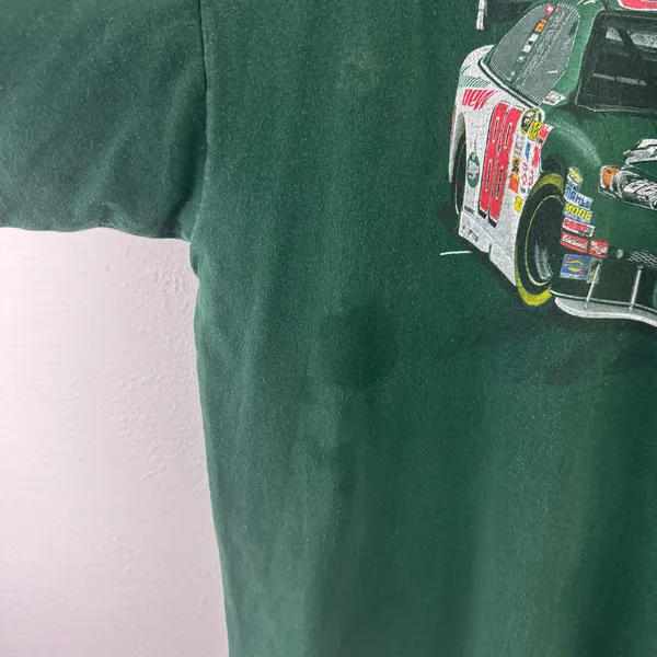 Chase Authentics Dale Earnhardt Jr 88 Vintage Green NASCAR 25th Anniversary Racing Graphic Tee - Image 5