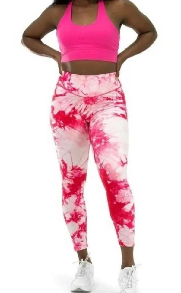 Balance Athletica Tie Dye Leggings - Pink - Small - Image 2