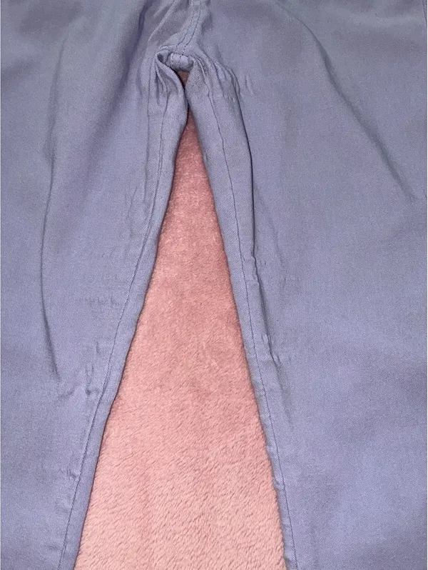 Lavender High Waisted Skinny Jeans Size XL Pastel Stretch Denim - Image 4