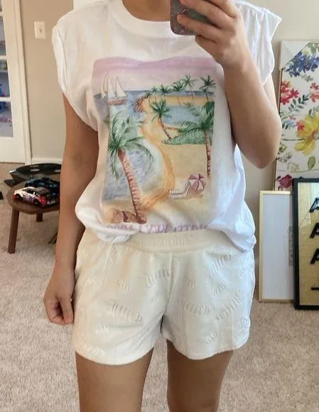 PJ shorts in Ivory. L - Image 2
