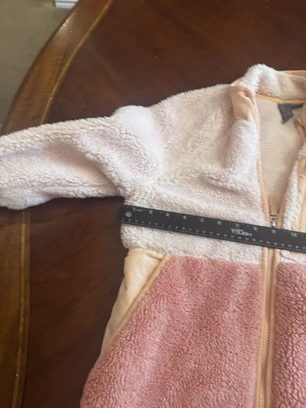 Sweaty Betty Jacket Womens XS Pink Peach Pennine Zip Up Soft Sherpa Fleece - Image 11