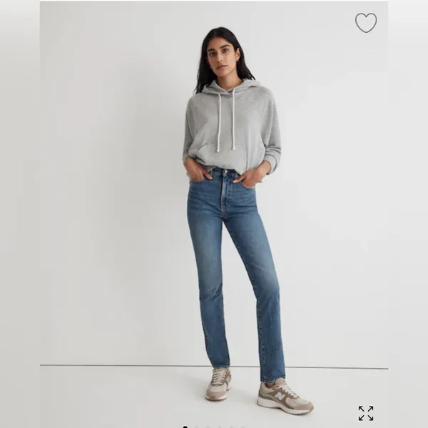 🍁 Madewell The Perfect Vintage Jean in Blue, Size 31, Straight Leg, High Waist - Image 3
