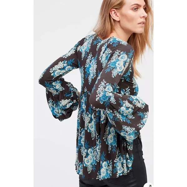Free People Speak‎ Easy Top size small boho peasant hippie - Image 2