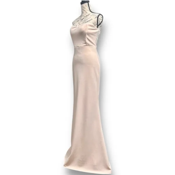 Lulus Soft Pink Mermaid Maxi Dress‎ Strapless Lined Formal Homecoming Prom - Image 6