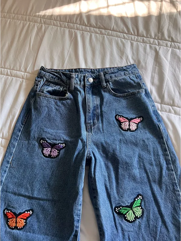 Shein Butterfly Jeans High-Rise - Image 3
