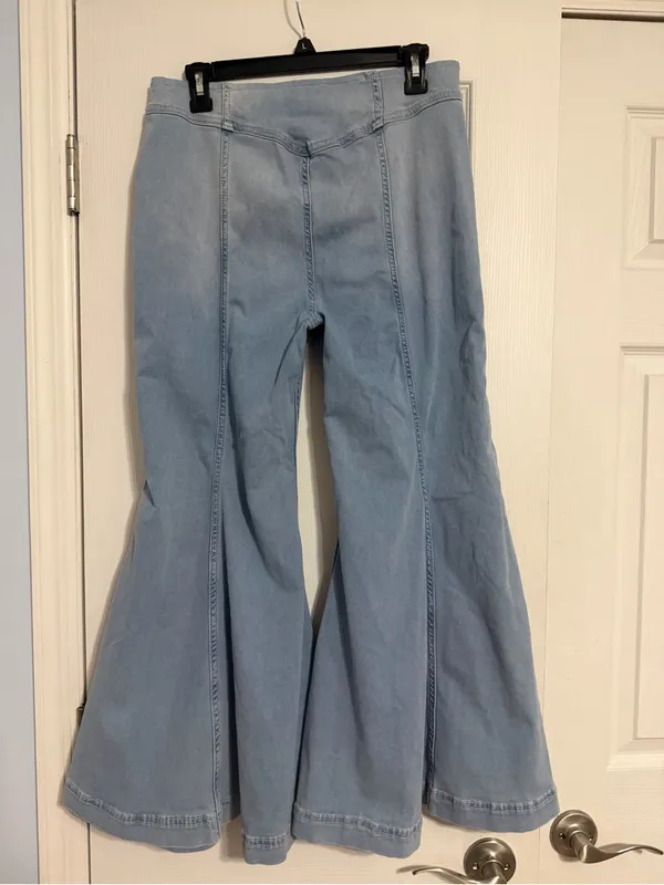 We The Free boho cropped flare jeans size 30 free people retro - Image 12