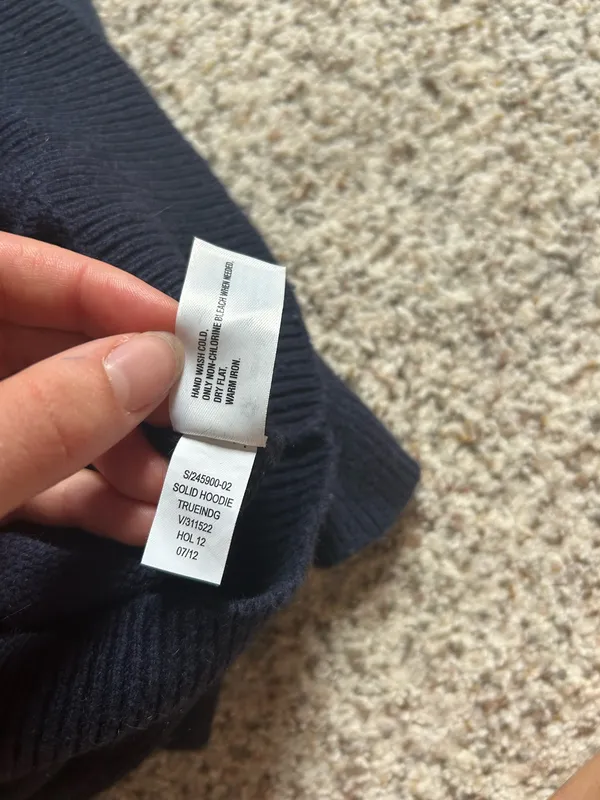 Gap Navy Blue Hooded Sweater  - Image 4
