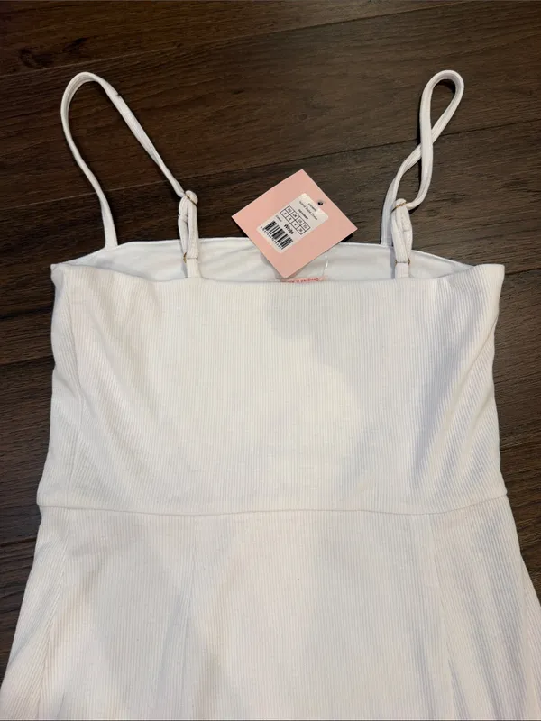 Showpo. Island Babe Mini Ribbed Spaghetti Strap Dress Size 4 NWT - C27-151 - Image 10