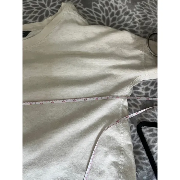 The North Face Slub Knit Shirt XL Cream Short Sleeve Gorpcore Minimalist Neutral - Image 6