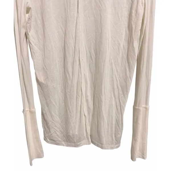 Free People We the Free Fresh & Clean Long Sleeve Top Ivory‎ Women's Size Small - Image 6