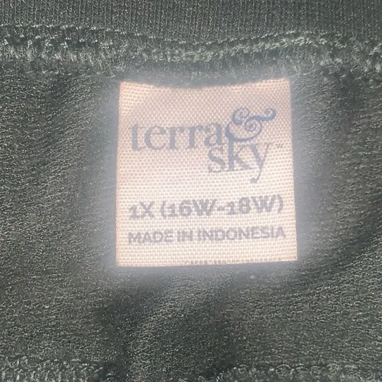 Terra & Sky Dark Green Athletic Sweat Pants Pockets Drawstring Strech 1X - Image 8