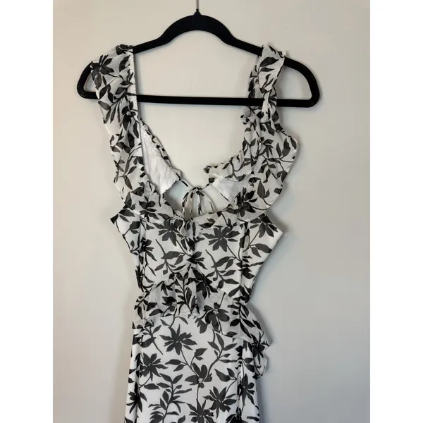 Petal & Pup Rory Floral Ruffle Detail Open Back Maxi Dress XL NEW - Image 11