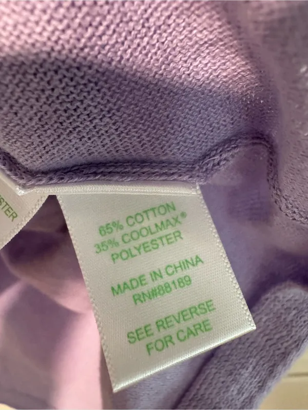 Lilly Pulitzer Lavender Fine Gauge Knit Long Sleeve Tunic Top Size Small - Image 5