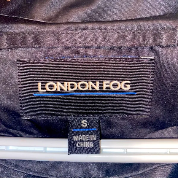 London Fog Black Trench Coat - Image 7