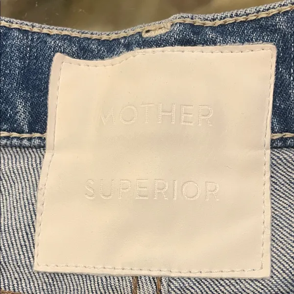 Women MOTHER Superior High Waisted Rider Skimp Jeans Wash Playing With Scissors - Image 8