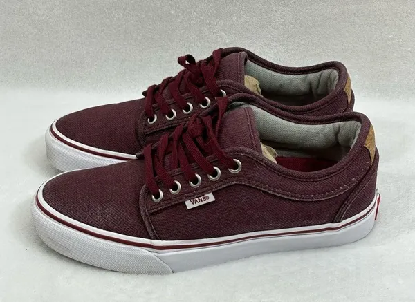 Vans Pro Ultracush Skateboard Maroon Low Top Sneakers Shoes Mens 6.5 Womens 8. - Image 4