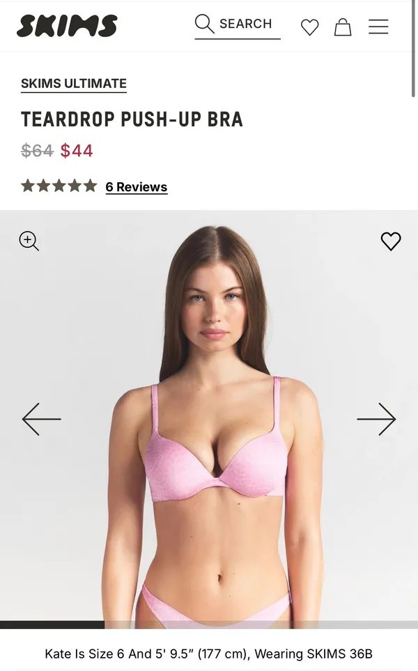 NWT skims ultimate push up plunge bra - Image 4