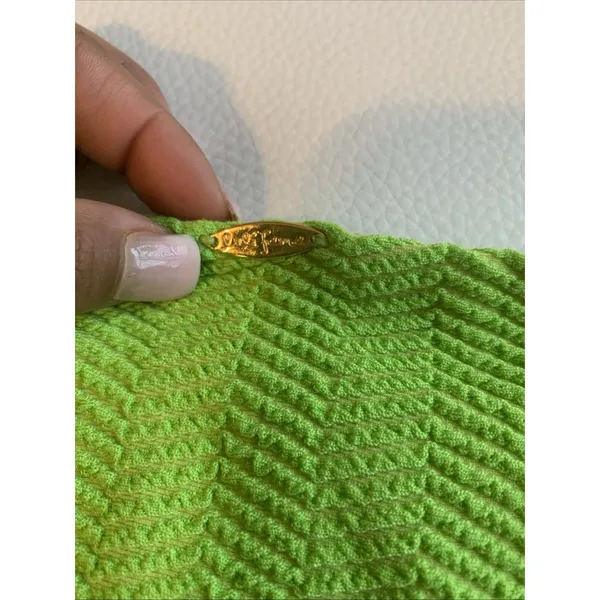 Luli Fama green bikini bottom, size M - Image 4