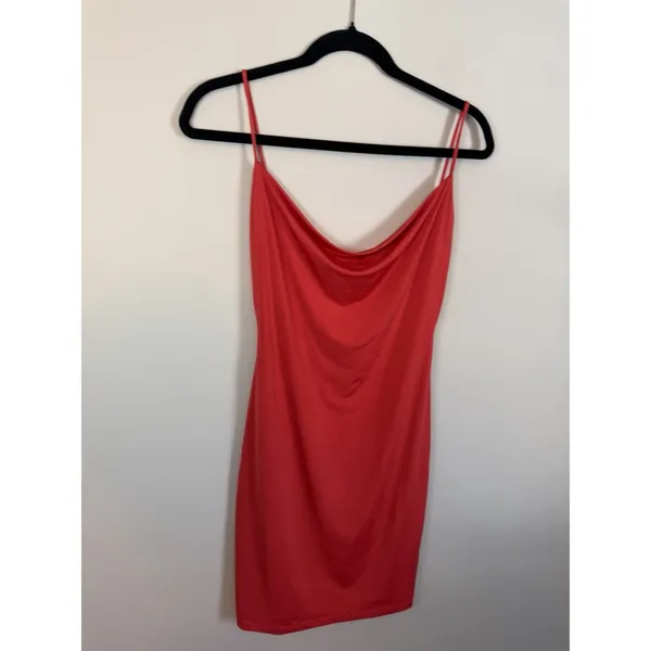 NBD revolve cowl neck mini dress red size small Stretchy - Image 5