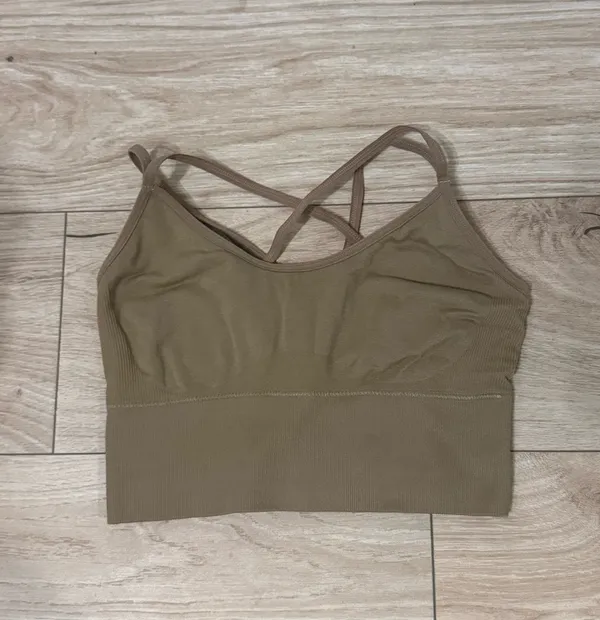 NVGTN Seamless sports bra Tan Size S - Image 2