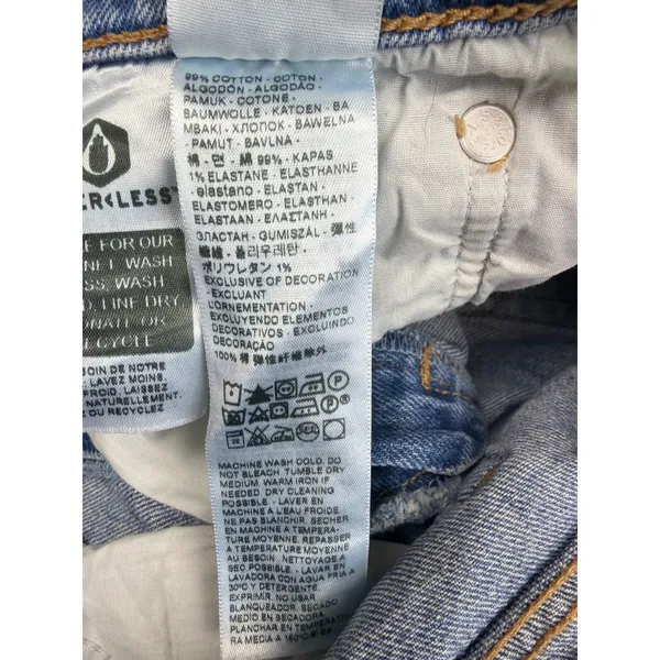 Levis Premium Wedgie Straight Jeans Womens 26 Blue High Rise Button Fly Denim - Image 4