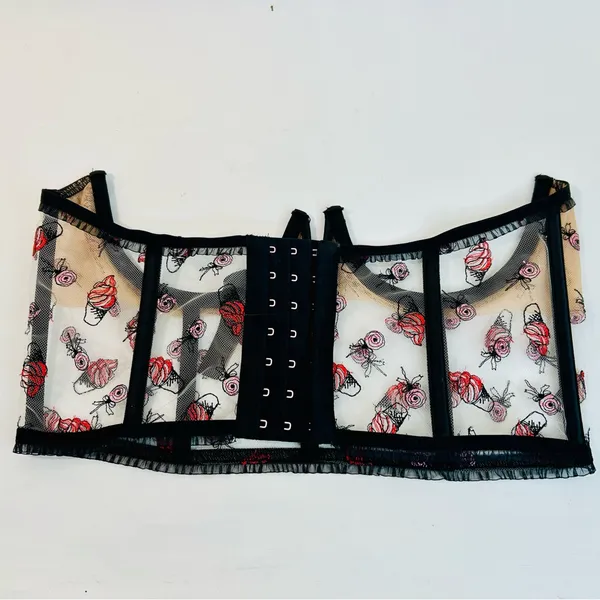 For Love & Lemons Rosie Bow Ice Cream Corset Top size Medium - Image 9