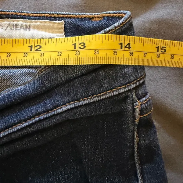 Rag & Bone High Rise Skinny Jeans Dark Indigo Blue‎ Denim Made in USA Size 28 - Image 5