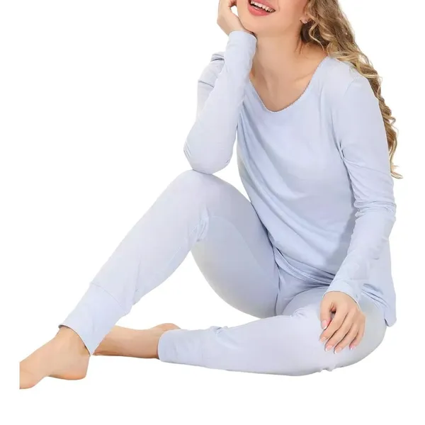Ink+ivy Womens Loungewear Shirt Top IIW16133S Arctic Ice Blue M - Image 7
