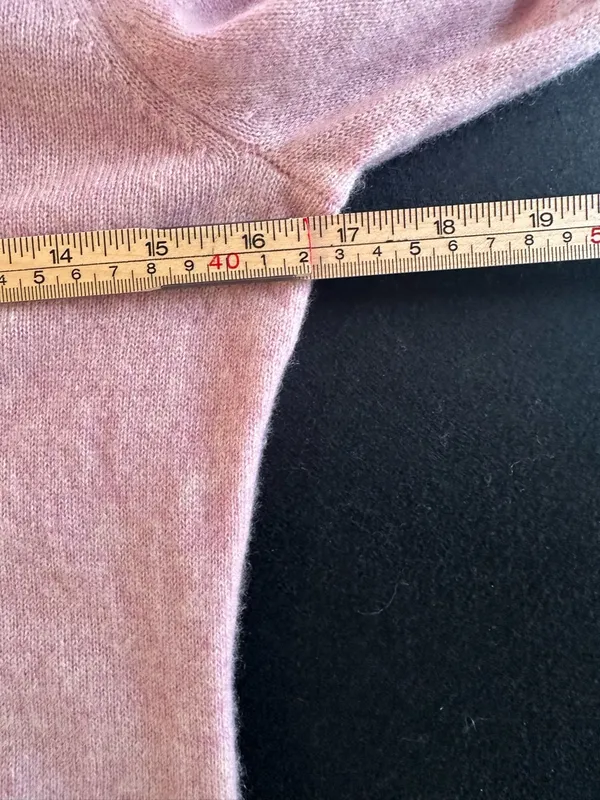 Charter Club 100% Cashmere Pink Crewneck Long Sleeve Sweater Women’s Size S - Image 7