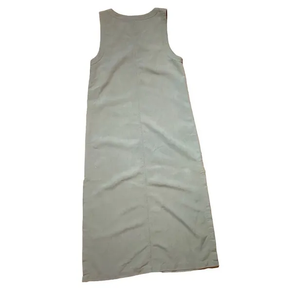 Vintage Directives Olive‎ green sleeveless maxi dress lyocell sz S - Image 3