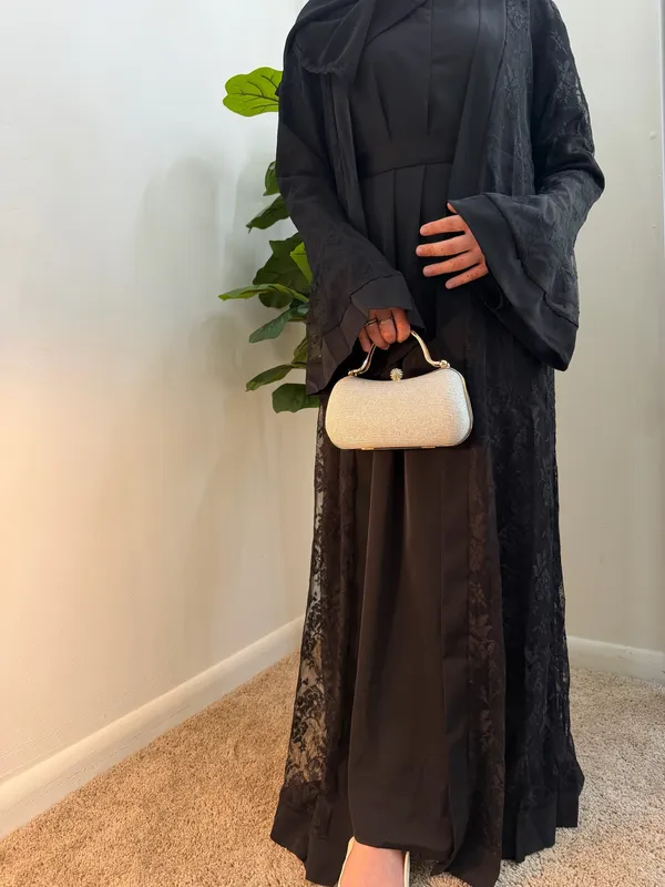 Black Abaya Modest Size M - Image 2
