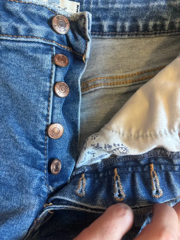 Free People We The Free CRVY Vintage High-Rise Shorts Size 25 - Image 5