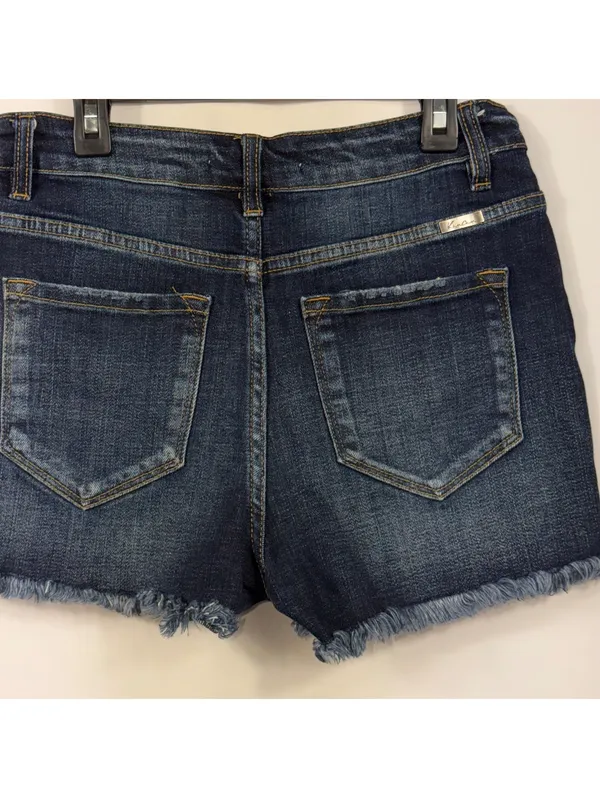 KanCan Distressed Denim Shorts Medium Frayed Hem - Image 6