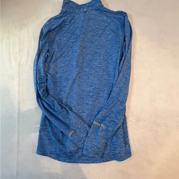 Nike Dri-FIT Blue 1/2 Zip Long Sleeve Running Pullover Size Small - Image 2