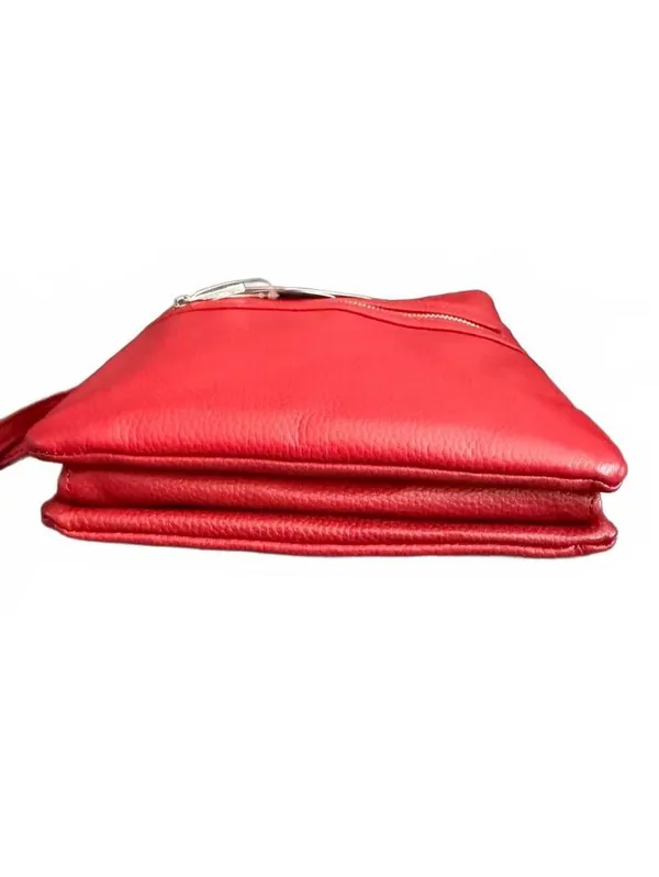 Giani Bernini NEW Genuine Leather Crossbody Purse Red Old Money Quiet Luxury Bag - Image 3
