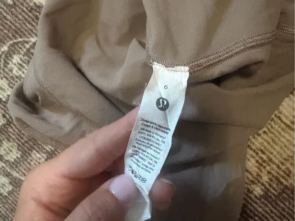 lululemon athletica High-Waist Bike Shorts in Taupe - Image 3