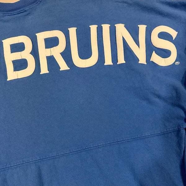 ucla bruins spirit jersey blue white text long sleeve tee xs bruin bear - Image 5
