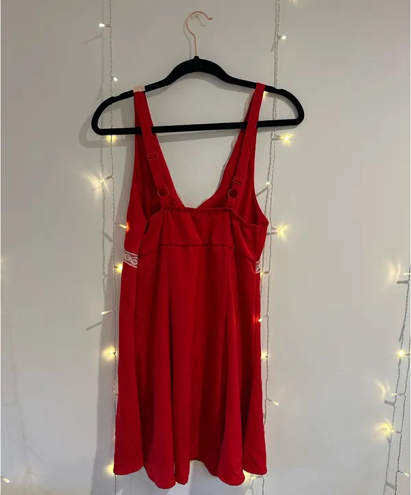 Red Slip Dress Wild Fable Satin - Image 3