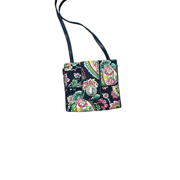 Vera & Lucy Vera Bradley Floral‎ Mini Hipster Turn Lock Crossbody - Image 5