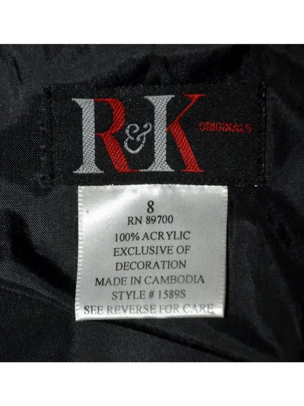 R&K Originals Womens 8 Plaid Jacket Navy Olive Acrylic Dark Academia Preppy - Image 10