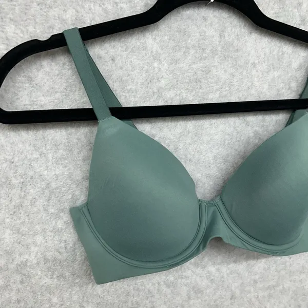 Aerie Real Free Full Coverage Bra 34B Sage Green Underwire - Image 3