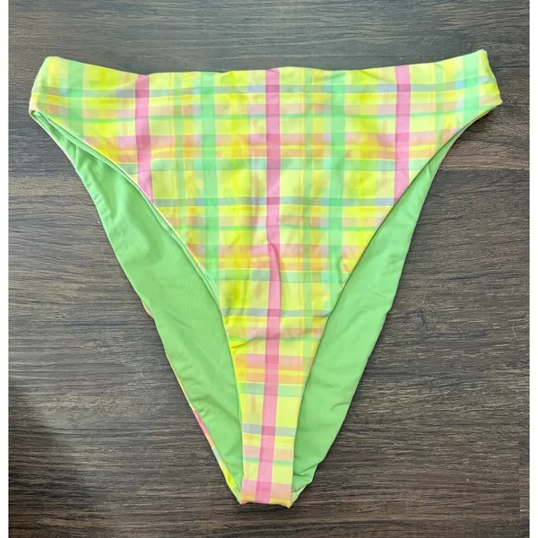 Dippin Daisy's Women's Pretty Plaid Underwire Tie‎ Strap Bikini Set Size Small - Image 8