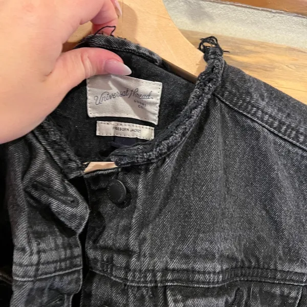 Universal Threads Black Denim Freeborn Jacket - Image 2