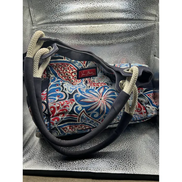 Vera‎ Bradley Symbol Paisley 3pc Set Tote Bag Wallet Cosmetic Pouch - Image 4