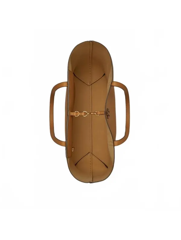Tory Burch McGraw Leather Tote in Tiramisu Brown NWT - Image 8