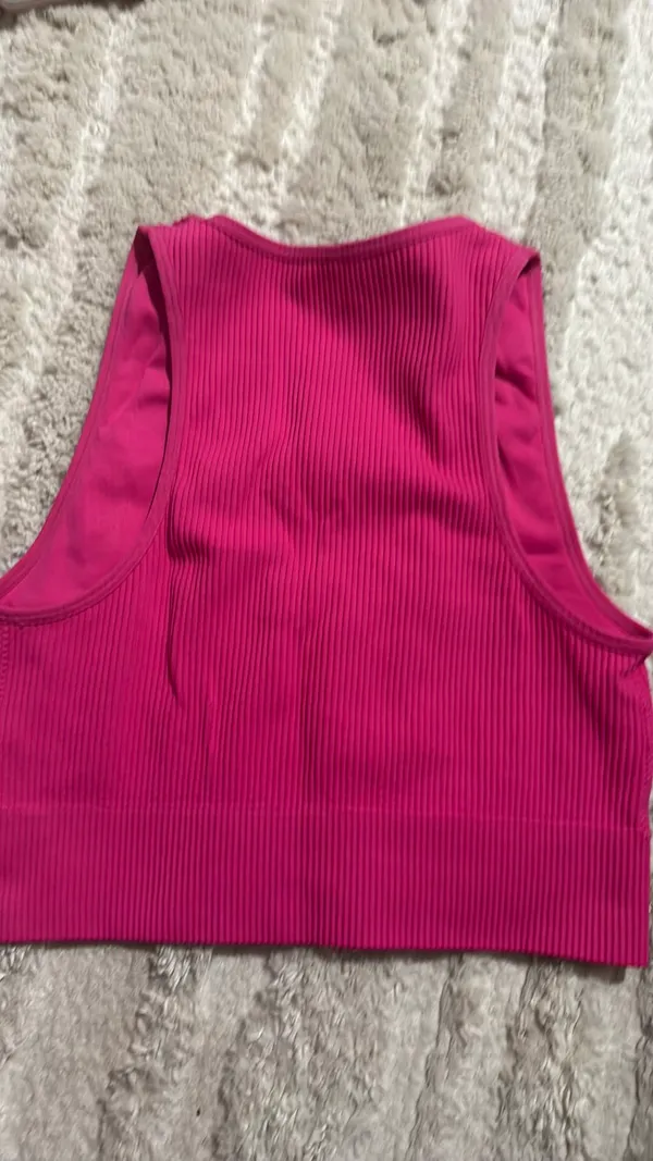 PINK GARAGE RIBBED TANK TOP - Image 3