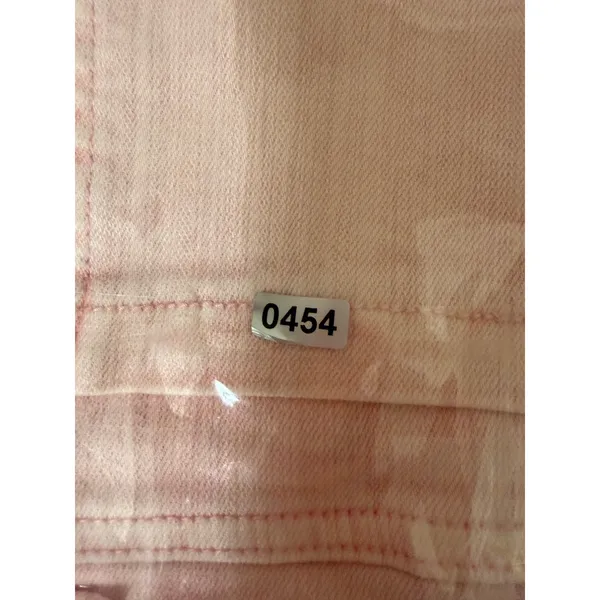 Vervet Pink Cropped Jeans Button Fly‎ Patch Pocket Raw Hem Barbiecore 24 - Image 7